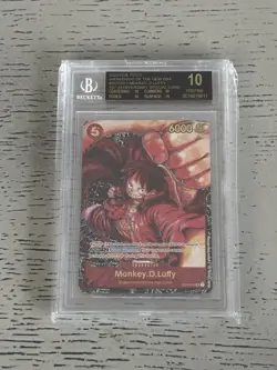 One Piece Monkey D. Luffy BGS 10 Black Label Ultra Rare Eiichiro Oda - Image 1