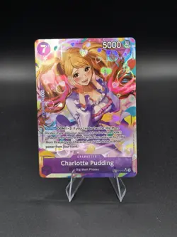 English Charlotte Pudding One Piece TCG PRB02-010 Alt Art SR The Best Vol.2 NM - Image 1