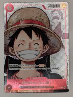 Monkey D Luffy Manga Promo 25th Anniversary Alt Art P-001 One Piece Card English - Image 2