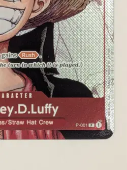 Monkey D Luffy Manga Promo 25th Anniversary Alt Art P-001 One Piece Card English - Image 5
