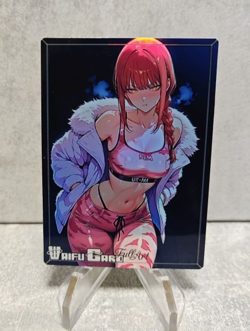 Makima Trading Card Waifu Goddess Story Anime Girl holo Karte Manga Full Art - Image 1