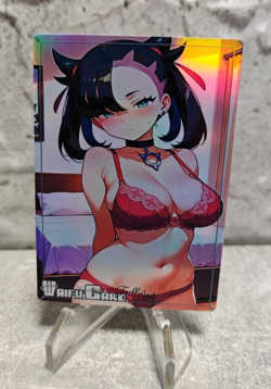 Marnie Trading Card Waifu Goddess Story Anime Girl holo Karte Manga Full Art - Image 1