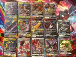 Pokemon TCG lot of 14 Chinese tag team cards GX Espeon And Deoxys Mewtwo Mew - Image 1