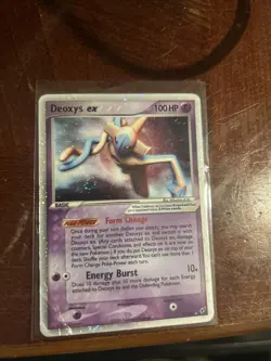 Pokemon TCG Deoxys EX Normal Forme Holo Rare Card 97/107 Vintage 2005 LP - Image 1
