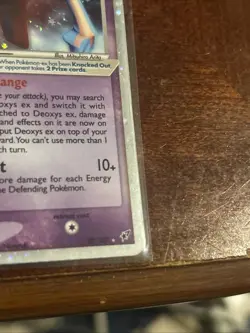 Pokemon TCG Deoxys EX Normal Forme Holo Rare Card 97/107 Vintage 2005 LP - Image 4