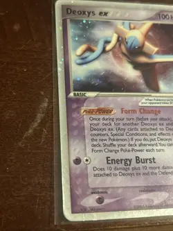 Pokemon TCG Deoxys EX Normal Forme Holo Rare Card 97/107 Vintage 2005 LP - Image 5