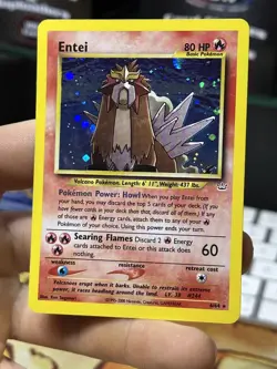 Entei 6/64 Neo Revelation 2000 Holo Rare WOTC Pokemon Card TCG - Image 3