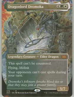 Dragonlord Dromoka 376 Borderless Non-Foil Near Mint 2X2 MTG - Image 1
