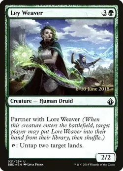 Ley Weaver - Foil Prerelease Promo Battlebond LP MTG - Image 1