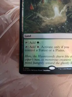 MTG Hushwood Verge Foil Duskmourn: House Of Horror LP Magic the Gathering - Image 4