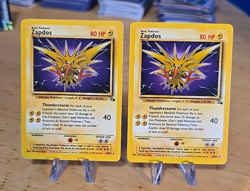Pokemon 1999 Zapdos Vintage Fossil Non-Holo 39/62 X Two One Lp One MP - Image 1