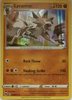 Lycanroc Holo - 030/073, Pokemon Champion's Path - Image 1