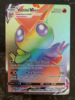 Pokemon BATTLE STYLES - VICTINI VMAX SECRET RARE 165/163 - NM/M! - Image 1