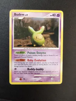 Budew 33/100 Diamond & Pearl Stormfront Pokemon Non Holo - Image 1