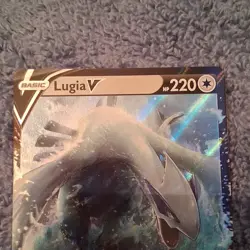 Pokemon Lugia V 138/195 Sword & Shield Silver Tempest Basic Dragon 220 HP Foil - Image 3