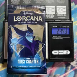 Heavy 24.43g Lorcana Sealed First Chapter Booster Pack - Image 1