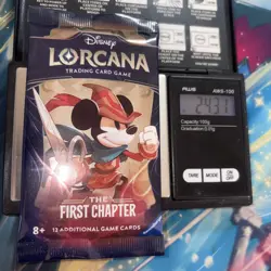 Heavy 24.31g Lorcana Sealed First Chapter Booster Pack - Image 1