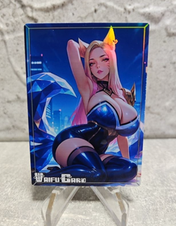 Ahri Trading Card Waifu Goddess Story Anime Girl holo Karte Manga Full Art - Image 1