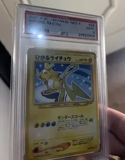 Shining Raichu Japanese Holo PSA 9 Pokemon card No Charizard Jap Neo Destiny - Image 5
