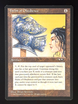 MTG - Helm of Obedience - NM - Alliances #163 - Rare - EN - REG - Image 1