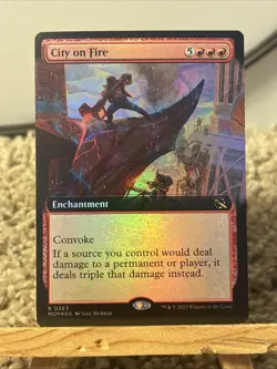 City on Fire (Extended Art) March of the Machine Foil - Image 1