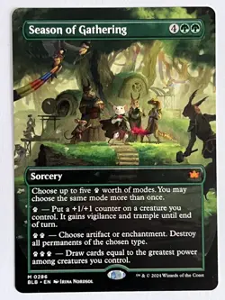 MTG - Season of Gathering. Bloomburrow. Mythic Borderless - Green Sorcery. - Image 1