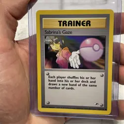 Sabrina's Gaze 125/132 Gym Heroes Regular NM Near Mint Vintage Common Pokemon - Image 1