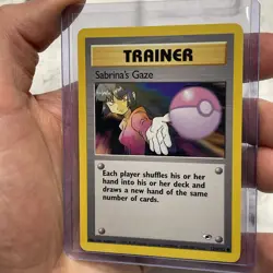 Sabrina's Gaze 125/132 Gym Heroes Regular NM Near Mint Vintage Common Pokemon - Image 2