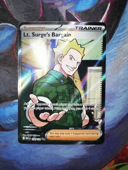 Pokemon TCG: Lt. Surge's Bargain 170/132 Me01: Mega Evolution Holo - Image 1