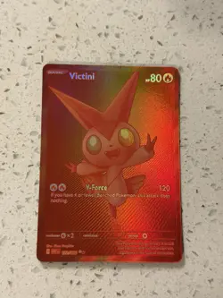 2025 Pokemon SV White Flare - WHT EN Victini Black and Rare #172/086 - Image 1