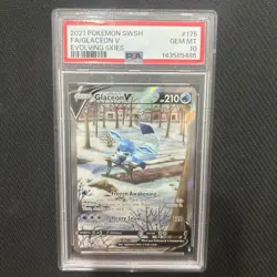 Pokemon Glaceon V Evolving Skies Full Alt Art #175 PSA 10 Gem Mint - Image 1