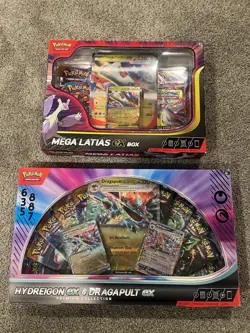 Pokemon Mega Latias Ex Box + Hydreigon Ex & Dragapult Ex Premium Collection - Image 1
