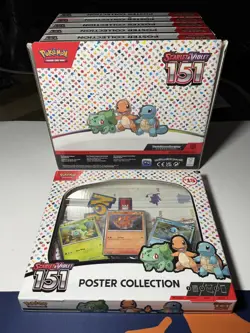 Pokemon 151 Poster Collection Box Display Case Dollar General Exclusive X6 - Image 4