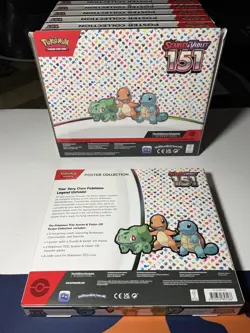 Pokemon 151 Poster Collection Box Display Case Dollar General Exclusive X6 - Image 5