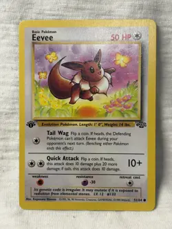 Pokemon Eevee 1st Edition 51/64 Jungle Regular Mint NP - Image 2