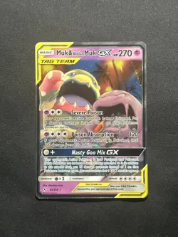 Pokemon Muk Alolan Muk GX Holo Card 61/214 Ultra Rare SM Unbroken Bonds NM/M - Image 3