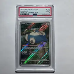 PSA 9 Snorlax # 051 2023 Pokemon Black Star Promo 151 Elite Trainer Box - Image 1