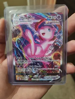 Pokemon Mew VMAX Fusion Strike Secret Rare Holo Psychic Card 269/264 - Image 1