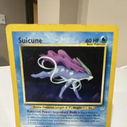 Pokemon Suicune Neo Revelation Rare Regular 27/64 60 HP English TCG Card 2001 - Image 2