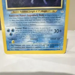 Pokemon Suicune Neo Revelation Rare Regular 27/64 60 HP English TCG Card 2001 - Image 3