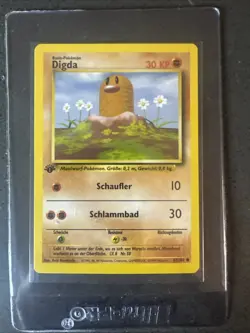 Pokemon 1st Edition German Base Set Diglett (Digda) - Image 1
