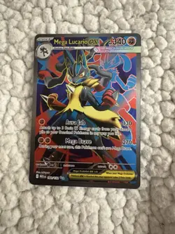 Pokemon TCG Mega Lucario EX 160/132 Ultra Rare Holo Card Mega Evolutions - Image 1