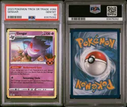 2023 POKEMON TRICK OR TRADE GENGAR 066 PSA 10 GEM MT - Image 3