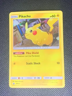 Pikachu SM157 Cosmos Holo - Sun & Moon Promo Pokemon Card - NM - Image 1