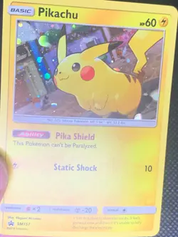 Pikachu SM157 Cosmos Holo - Sun & Moon Promo Pokemon Card - NM - Image 2