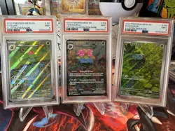 2023 Pokemon Bulbasaur, Ivysaur & Venusaur ex PSA 9 IR/SIR Trio – 151 - Image 1
