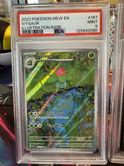 2023 Pokemon Bulbasaur, Ivysaur & Venusaur ex PSA 9 IR/SIR Trio – 151 - Image 2