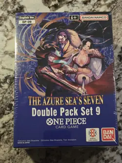 Sealed ONE PIECE TCG OP-14 Azure Sea’s Seven-Double Pack Set Vol.9 Display Of 8 - Image 1