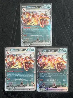 Pokemon TCG Charizard Ex 054/91, 125/197, 115/190 Three Card Lot (Eng/JP) - NM - Image 2