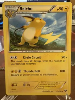 Pokemon Card - XY 43/146 - RAICHU NON HOLO (rare) - NM/Mint - Image 1